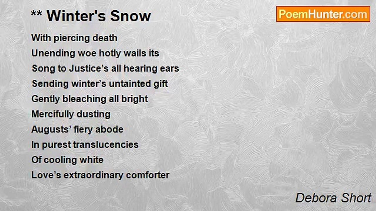 Debora Short - ** Winter's Snow