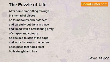 David Taylor - The Puzzle of Life
