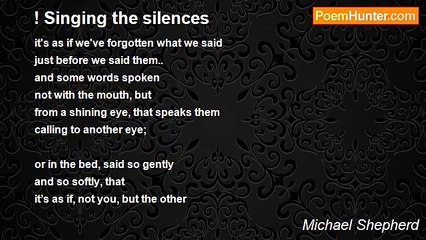 Michael Shepherd - ! Singing the silences