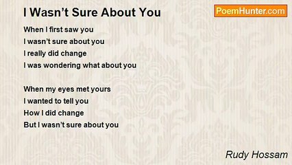 Rudy Hossam - I Wasn’t Sure About You