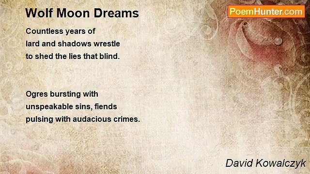 David Kowalczyk - Wolf Moon Dreams