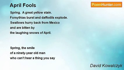 David Kowalczyk - April Fools