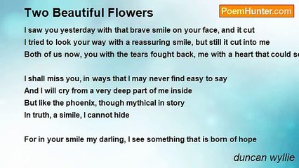 duncan wyllie - Two Beautiful Flowers