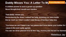 Rebelious Jay - Daddy Misses You: A Letter To My Unborn Child