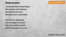 shelbie bozeman - Depression