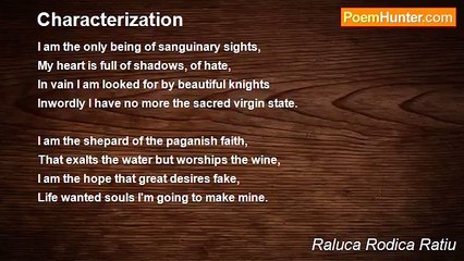 Raluca Rodica Ratiu - Characterization