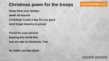 vincent armone - Christmas poem for the troops
