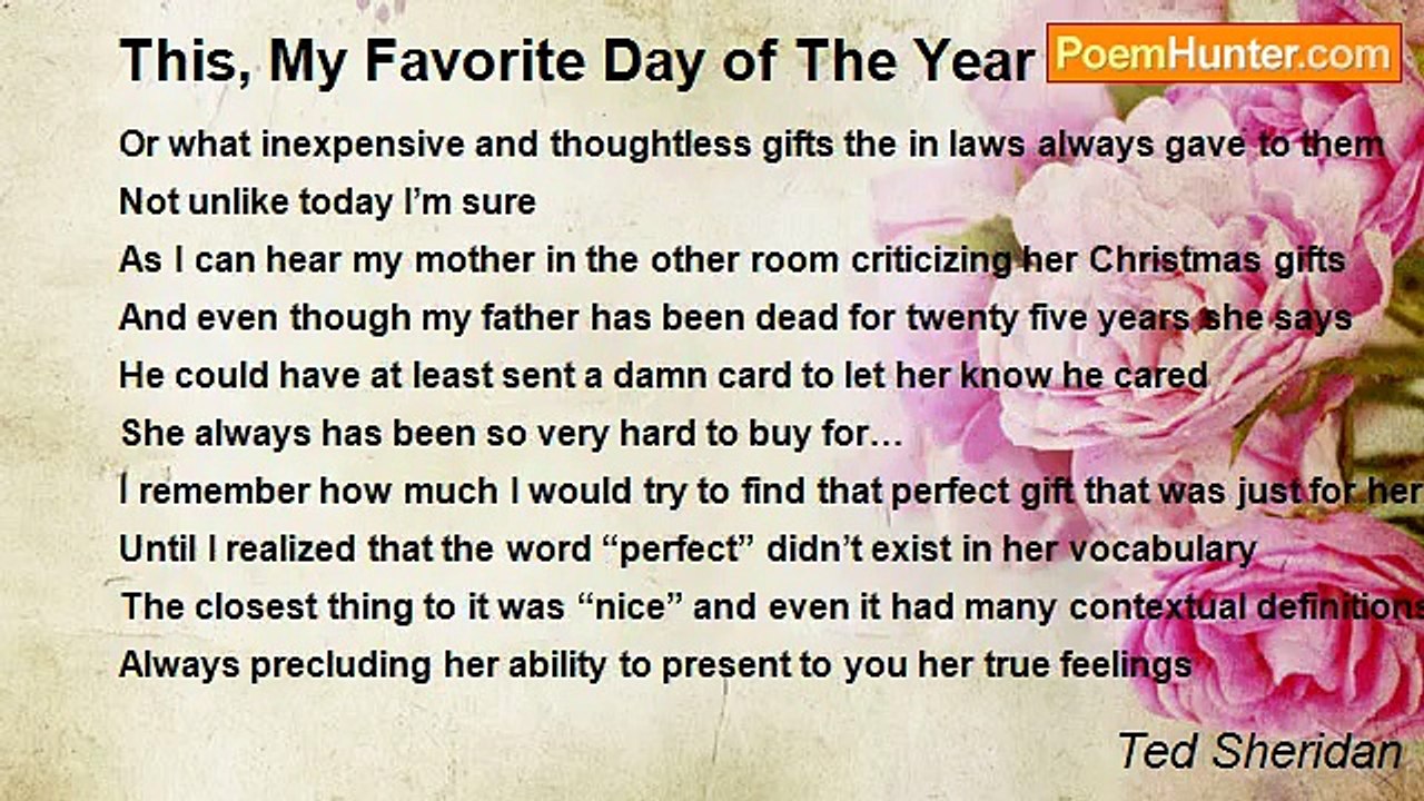 Ted Sheridan - This, My Favorite Day of The Year