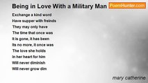 mary catherine - Being in Love With a Military Man