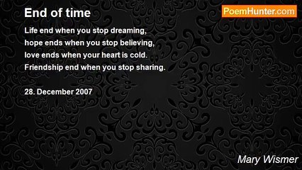 Mary Wismer - End of time