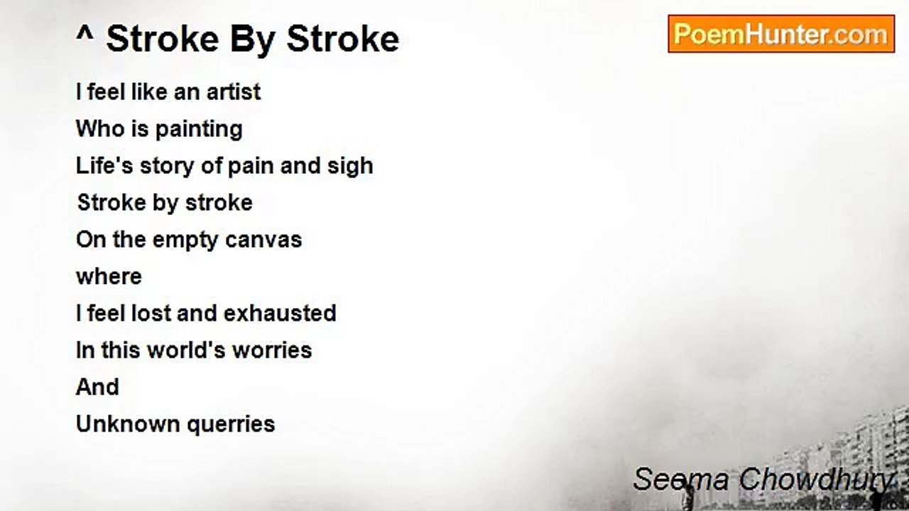 Seema Chowdhury - Stroke By Stroke