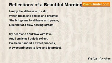 Palka Genius - Reflections of a Beautiful Morning