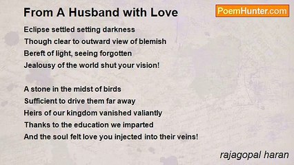rajagopal haran - From A Husband with Love