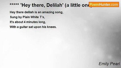 Emily Pearl - ***** 'Hey there, Delilah' (a little one)  *****