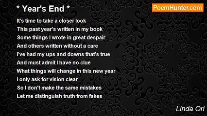 Linda Ori - * Year's End *