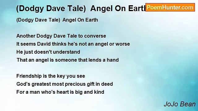JoJo Bean - (Dodgy Dave Tale) Angel On Earth