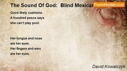 David Kowalczyk - The Sound Of God:  Blind Mexican Hustle