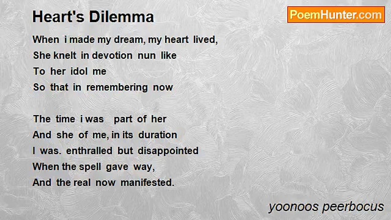 yoonoos peerbocus - Heart's Dilemma