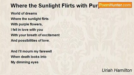 Uriah Hamilton - Where the Sunlight Flirts with Purple Flowers