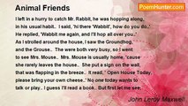 John Leroy Maxwell - Animal Friends