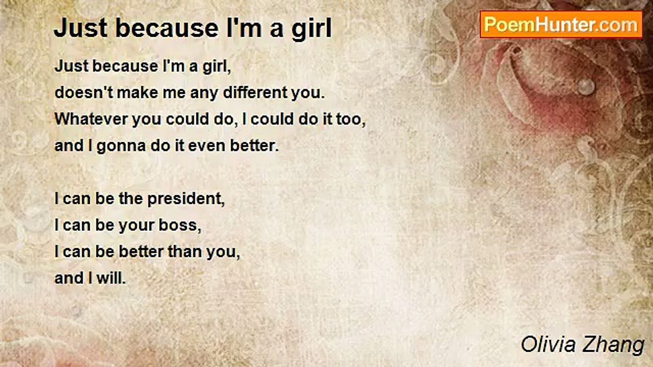 Olivia Zhang - Just because I'm a girl