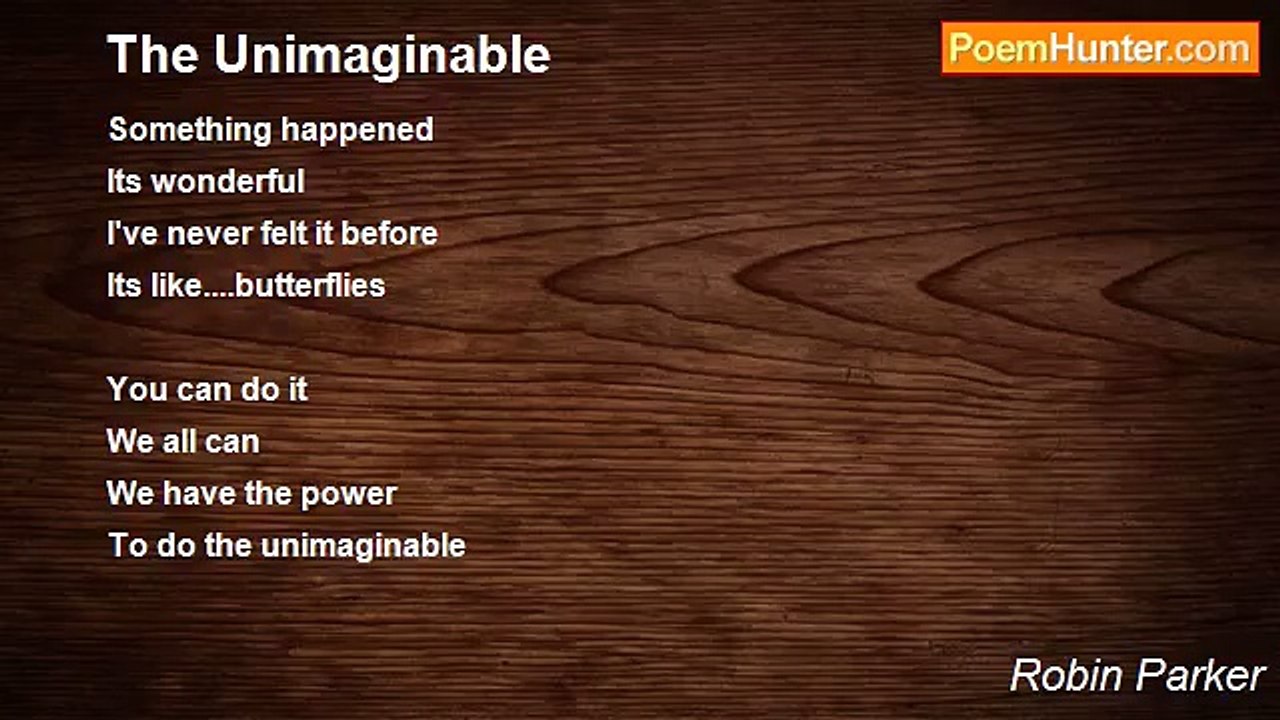 Robin Parker - The Unimaginable