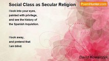 David Kowalczyk - Social Class as Secular Religion