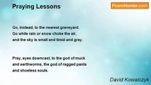 David Kowalczyk - Praying Lessons