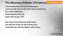 Leslie Alexis - The Meaning of Easter (Christmas)