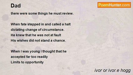ivor or ivor.e hogg - Dad