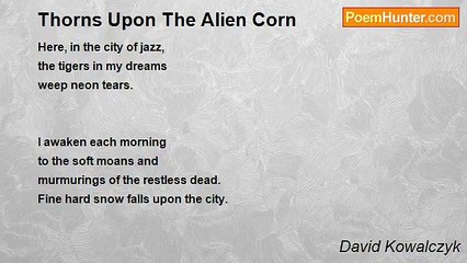 David Kowalczyk - Thorns Upon The Alien Corn