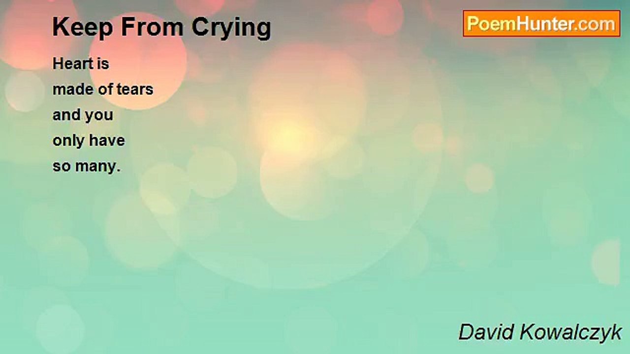 David Kowalczyk - Keep From Crying