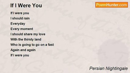 Persian Nightingale - If I Were You