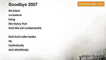 Alison Cassidy - Goodbye 2007