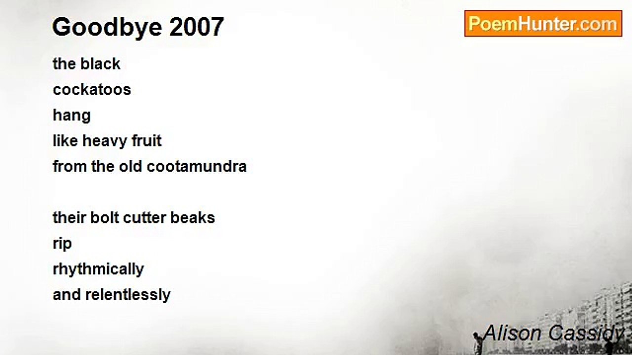 Alison Cassidy - Goodbye 2007