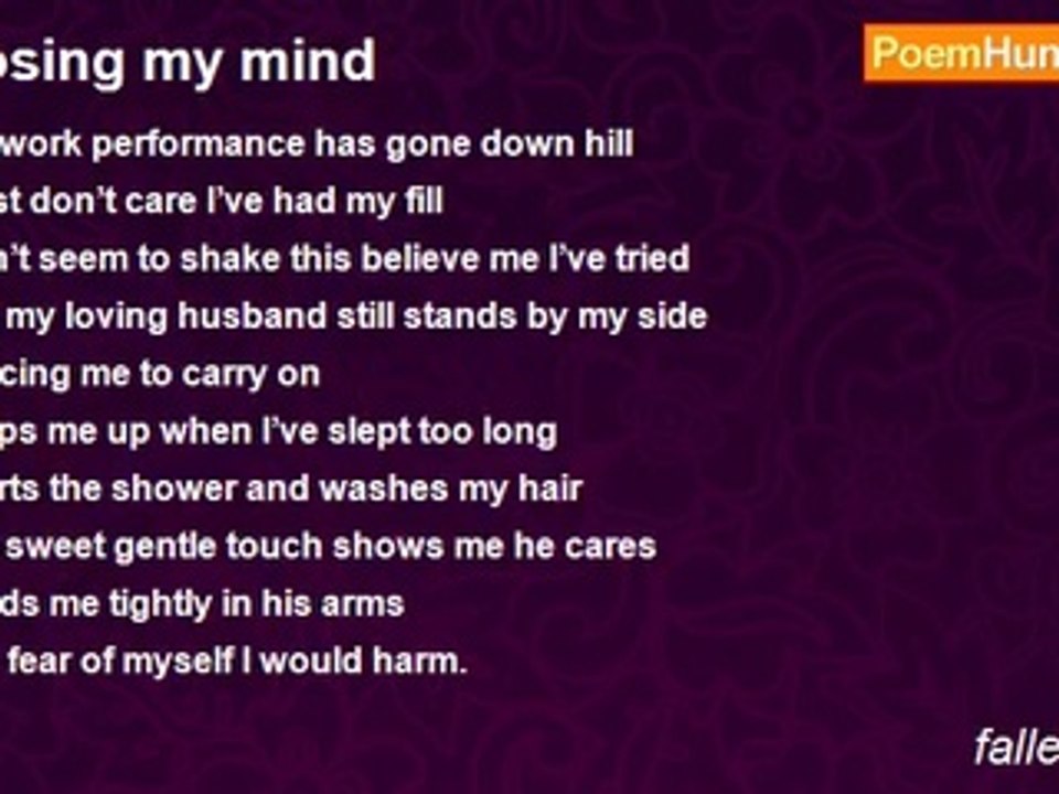 fallen angel - Losing my mind