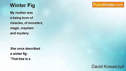 David Kowalczyk - Winter Fig
