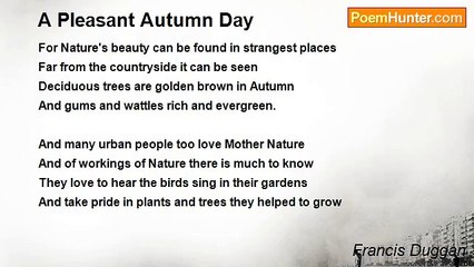 Francis Duggan - A Pleasant Autumn Day