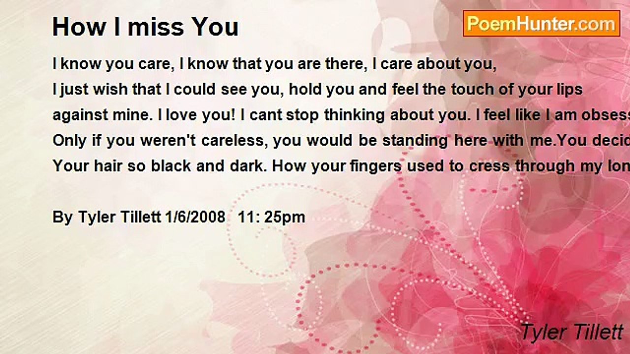 Tyler Tillett - How I miss You