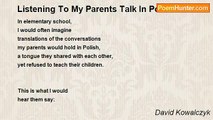 David Kowalczyk - Listening To My Parents Talk In Polish