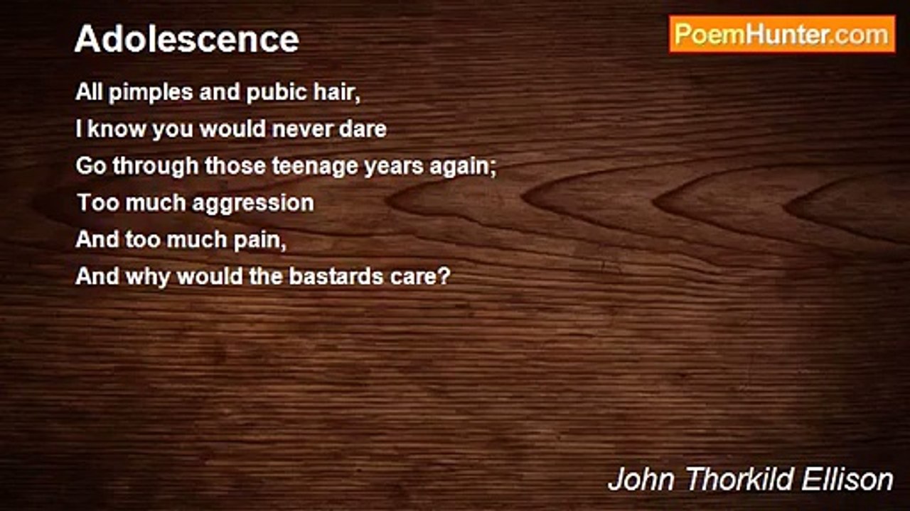 John Thorkild Ellison - Adolescence