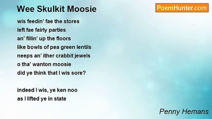 Penny Hemans - Wee Skulkit Moosie