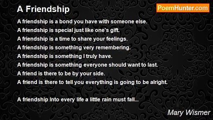 Mary Wismer - A Friendship