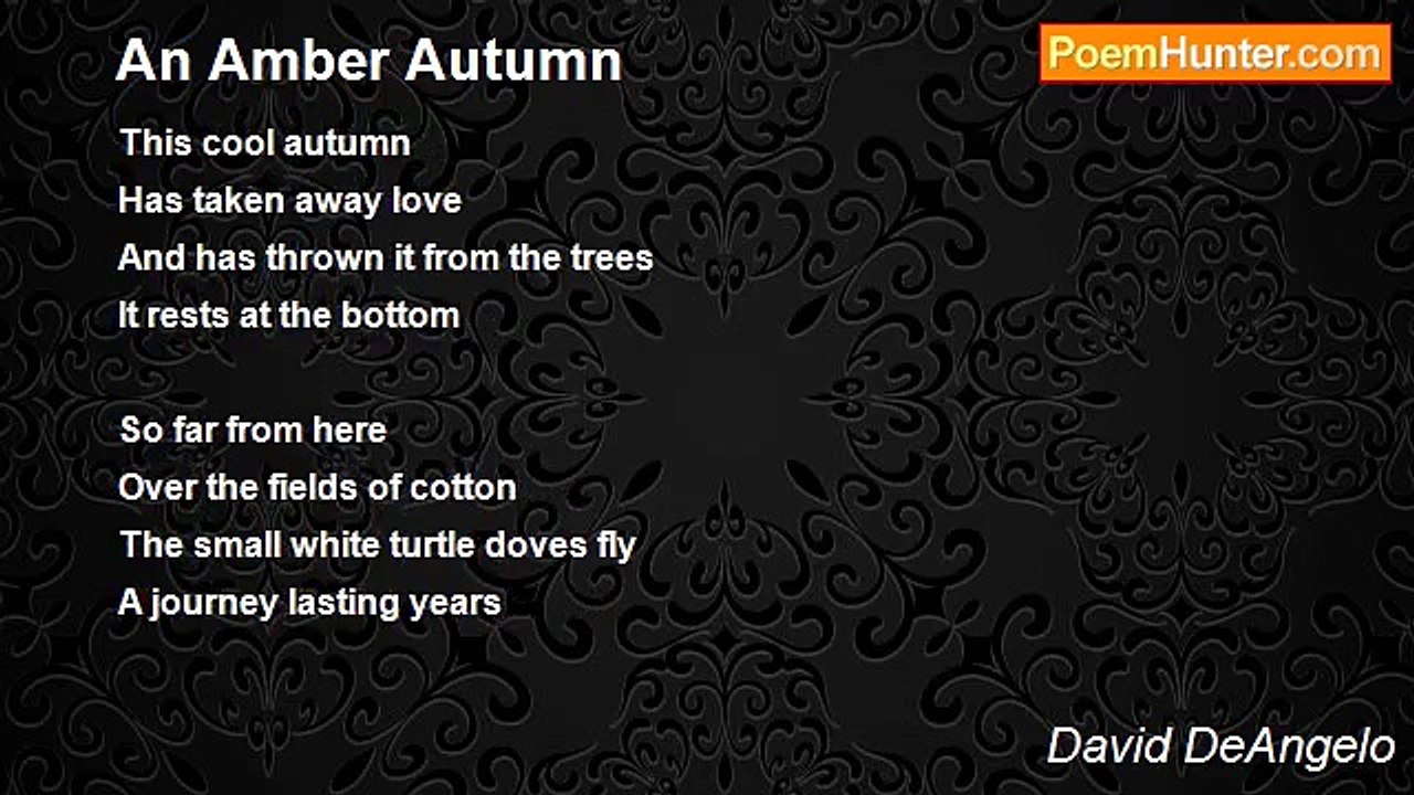 David DeAngelo - An Amber Autumn