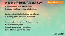 Rani Turton - A Wooden Door, A Metal Key