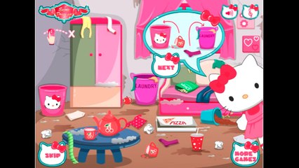 Hello Kitty Games Cleaning and decorating New Full Movie Game Episode in English for kids