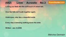 Melvina Germain - (682)       Love     Acrostic    No.3