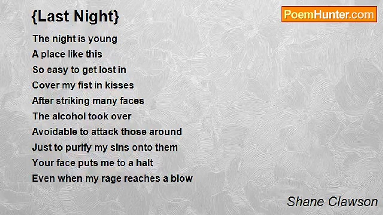 Shane Clawson - {Last Night}