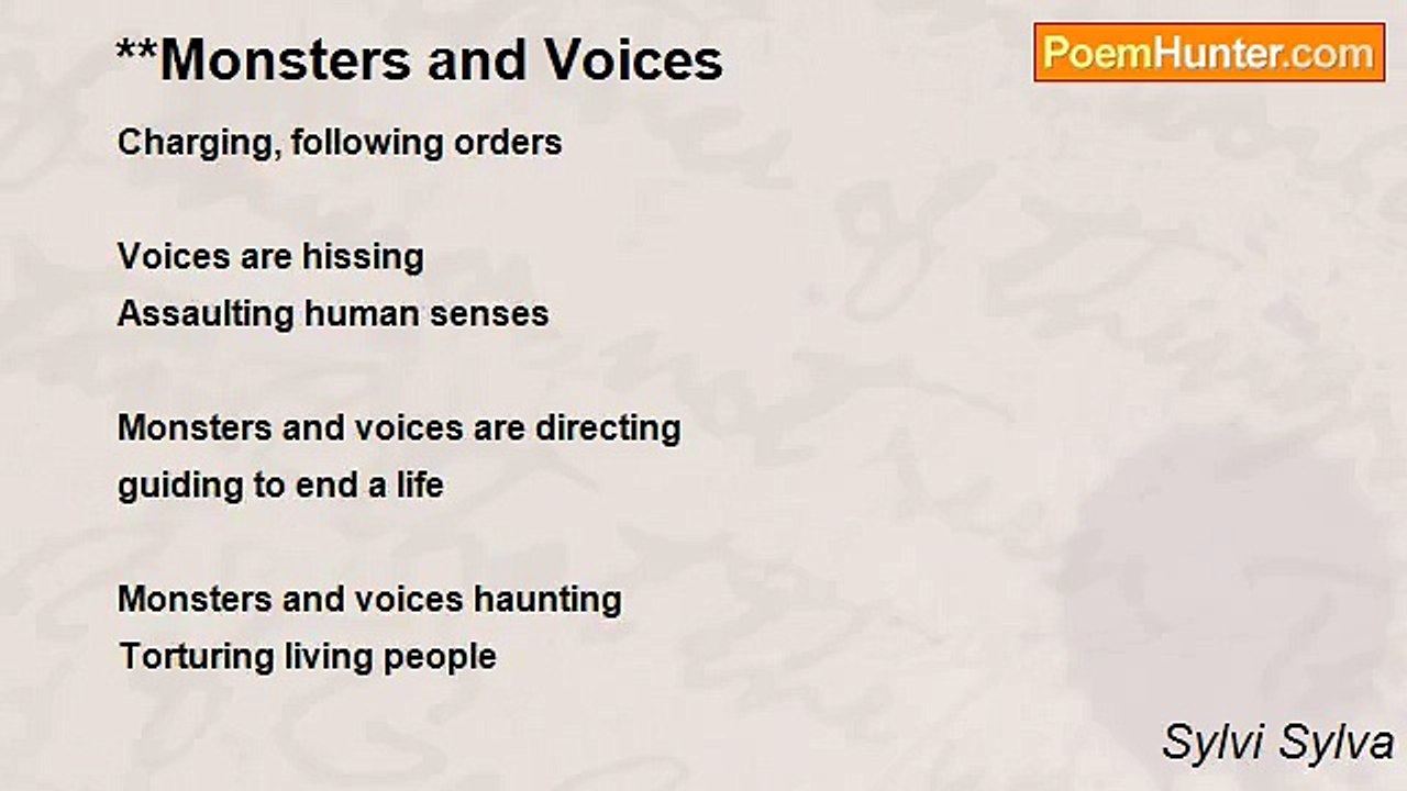 Sylvi Sylva - **Monsters and Voices