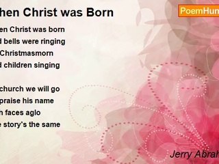 Jerry Abrahamson - When Christ was Born